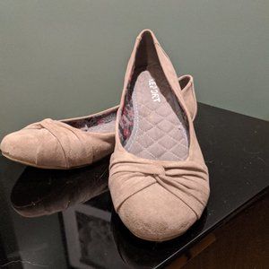 Suede Ballet Flats Size 10